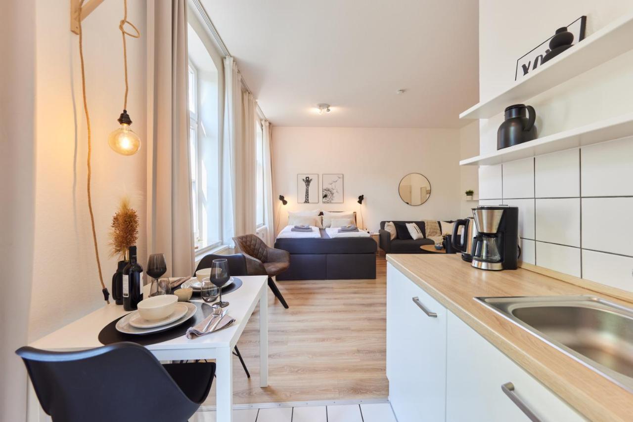 Studio3 Zentral Und Ruhig Mit Parkplatz, 5 Min Z Bali-T Und Gop, Boxspringbett Bad Oeynhausen Kültér fotó